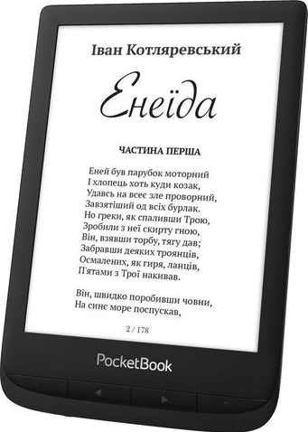 Електронна книга PocketBook 628 Black (PB628-P-CIS); 6" (1024х758) E Ink Carta