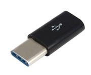 Адаптер  Lapara Type-C Male на Micro USB Female, Чорний