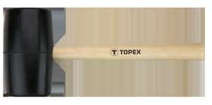 Киянка Topex гумова, дерев'яна рукоятка O 72 мм, 900 г (02A347)