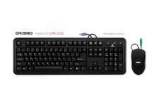 Комплект (клавіатура + миша) Gresso GMK2332 PS/2 Black
