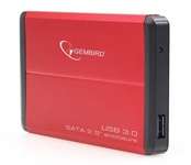 Кишеня зовнішня Gembird EE2-U3S-2-R для 2.5" SATA USB 3.0 Red