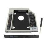 Фрейм-перехідник 2.5" для ноутбука (Laptop 2nd HDD Caddy) Maiwo NSTOR-9, 9.5mm, SATA, Aluminium