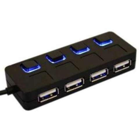 USB концентратор (Hub) Lapara (LA-SLED4) Black 4 порта USB 2.0