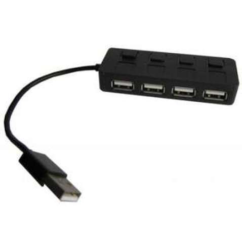 USB концентратор (Hub) Lapara (LA-SLED4) Black 4 порта USB 2.0