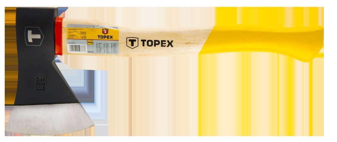 Сокира Topex 1000 г, дерев'яна рукоятка (05A140)