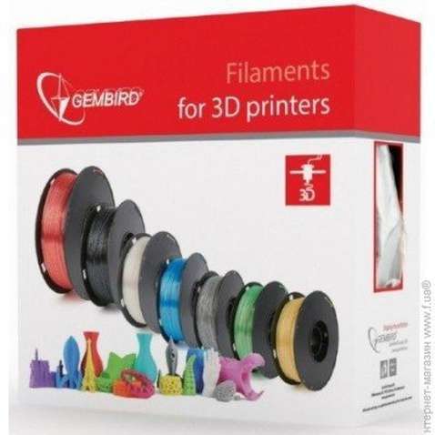 Філамент для 3D-принтера  Gembird (3DP-ABS1.75-01-PP) для 3D-принтера, ABS, 1.75 мм, пурпурный в розовый, 1кг