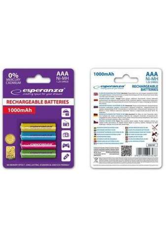 Акумулятор Esperanza EZA107 AAA(HR03) 1000mAh 1x4 шт.
