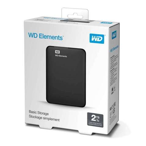 Зовнішній жорсткий диск HDD WD 2TB 2.5" USB 3.0 My Elements Portable Black