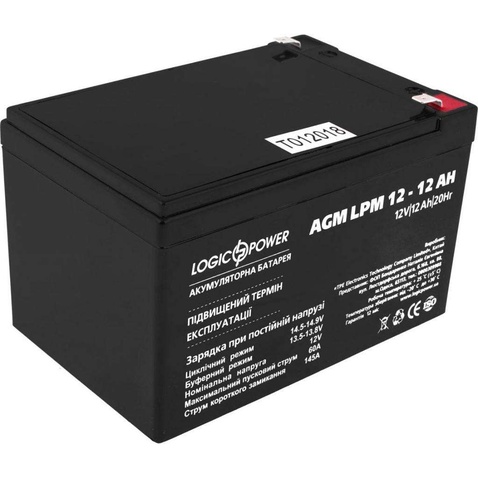 Акумуляторна батарея для ДБЖ LPM 12-12.0 Ah AGM