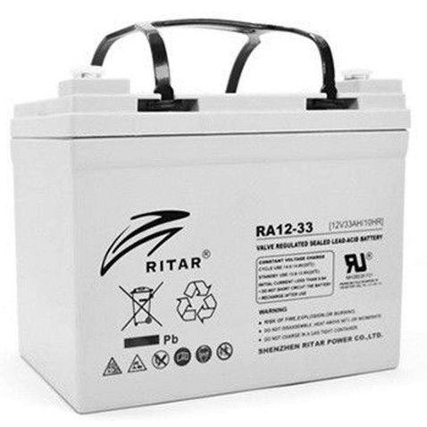 Акумуляторна батарея для ДБЖ RITAR AGM 12В 33AH (RA12-33)