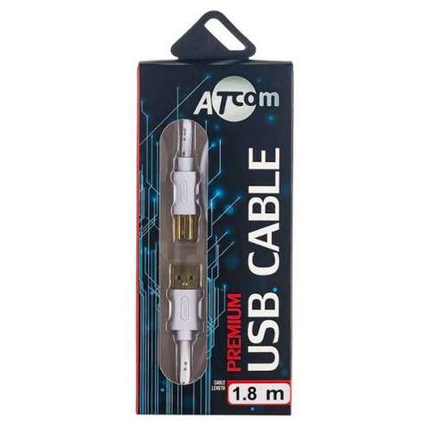 Кабель USB (AM/BM) 1.8m Atcom (13423) к принтеру, сканеру