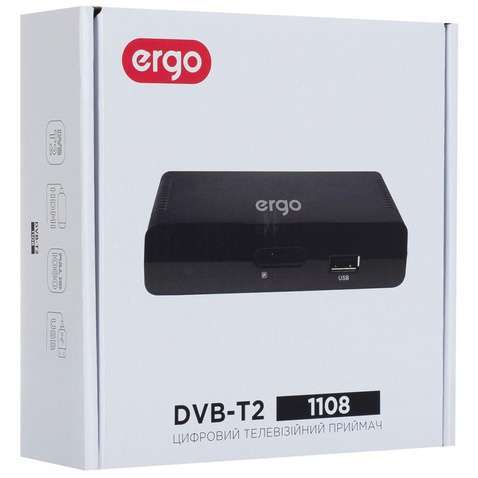 ТВ-тюнер Ergo 1108 (DVB-T, DVB-T2) (STB-1108)