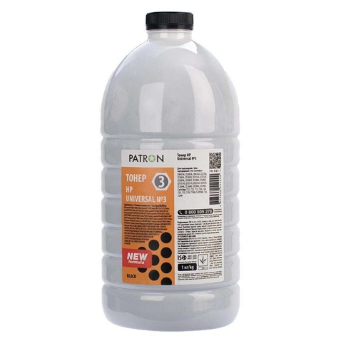 Тонер HP LJ Universal №3 1кг (LJ P1005/P1505/P1102) PATRON (PN-HU3-1)