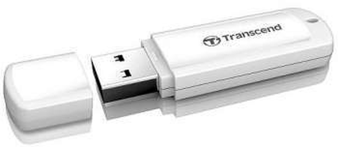 Флешка USB Flash 64Gb USB 2.0 Transcend JetFlash 370 White