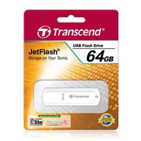 Флешка USB Flash 64Gb USB 2.0 Transcend JetFlash 370 White