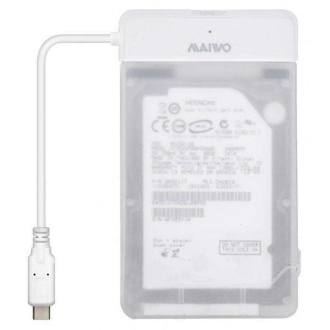 Кишеня зовнішня Maiwo K104-U3S 2.5" USB 3.0 Прозорий