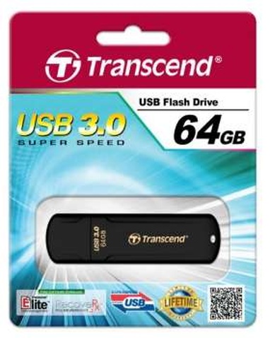 Флешка USB Flash 64Gb USB 3.0 Transcend JetFlash 700 (TS64GJF700) Black