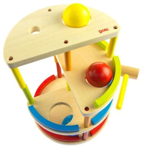 Іграшка розвиваюча Сортер goki Трекбол з молотком  (53901)