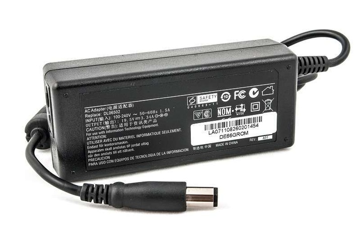 Блок живлення PowerPlant DELL 220V, 19.5V 65W 3.34A (7.4*5.0)