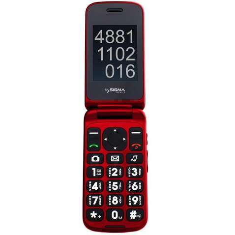 Мобільний телефон Sigma Comfort 50 Shell DUO black-red