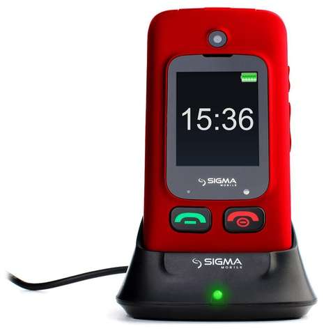 Мобільний телефон Sigma Comfort 50 Shell DUO black-red