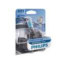 Лампа галогена  Philips H11 WhiteVision Ultra +60%, 4000K, 1шт/блистер 12362WVUB1
