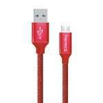 Кабель  ColorWay USB-MicroUSB, 2.4А, 2м Red (CW-CBUM009-RD)