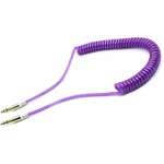 Аудіо-кабель  Dengos mini-Jack 3.5 mm(M)-mini-Jack 3.5 mm(M) 1м, Purple (AUDIO-PLS-PRUZH-PURPLE)