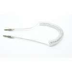 Аудіо-кабель  Dengos mini-Jack 3.5 mm(M)-mini-Jack 3.5 mm(M) 1м, White (AUDIO-PLS-PRUZH-WHITE)