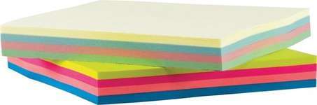 Папір для нотаток BUROMAX with adhesive layer 76х76мм, 100sheets, pastel colors mix (BM.2312-10)