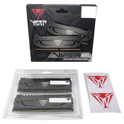 Оперативна пам'ять 32GB DDR4 PC4-25600 (3200MHz) Patriot Viper Steel (2x16GB) (PVS432G320C6K)
