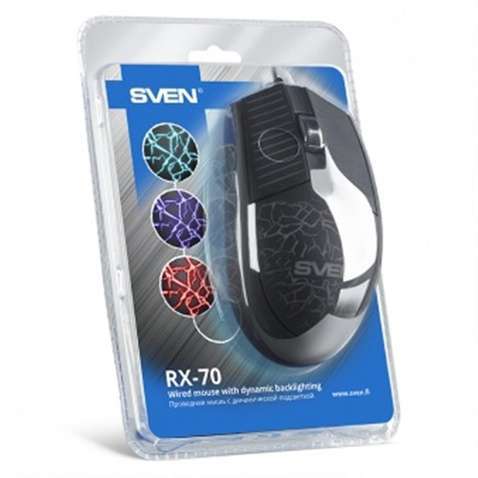 Мишка Sven RX-70 Black USB