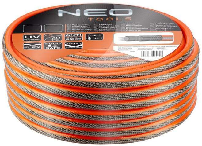 Шланг садовий NEO 3/4 "x 20 m, 6-шар. Professional, -25 ° C / + 60 ° C, 10 (max30) bar 15-843