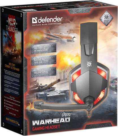 Гарнітура Defender Warhead G-370 Black/Red (64037)