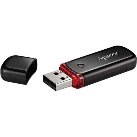 Флешка 32Gb USB 2.0 Apacer AH333 black (AP32GAH333B-1)