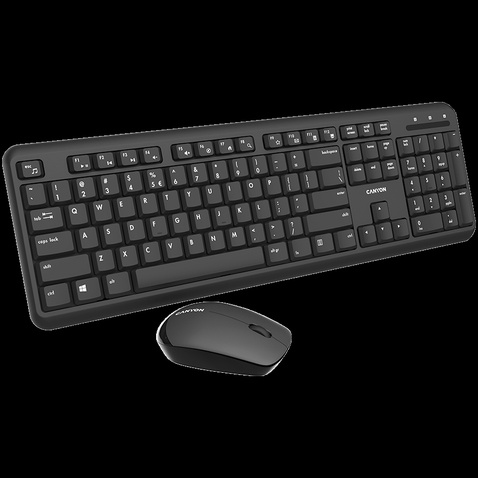 Комплект  (клавіатура + миша )   Canyon CNS-HSETW02-RU USB Black