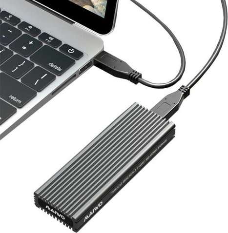 Зовнішня кишеня Maiwo для жорстких дисків M.2 SSD NVMe/SATA combo через USB3.1 GEN2 Type-C