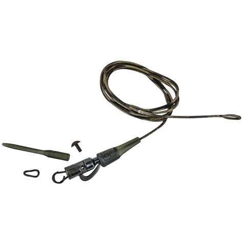 Монтаж   Prologic Safetly Clip QC Swivel Hollow Leader 80cm 45lbs (3шт/уп) (1846.09.66)