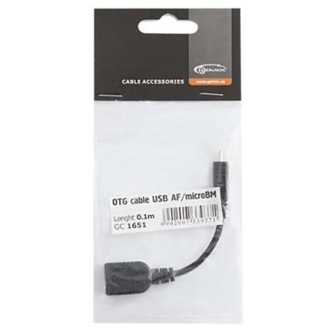 Кабель  OTG USB 2.0 AF to Micro 5P 0.1m Gemix (Art.GC 1651)