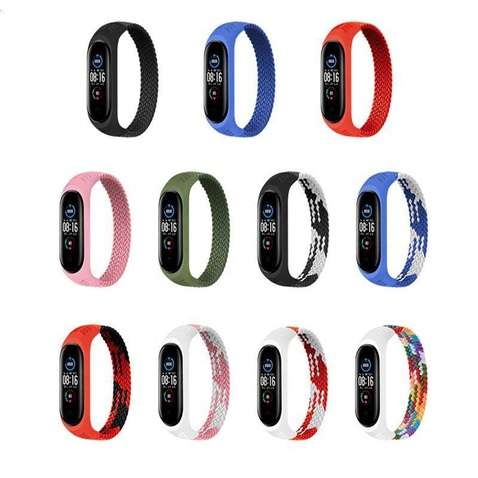 Ремінець  BeCover Elastic Nylon Style для Xiaomi Mi Smart Band 5/Mi Smart Band 6 Size S Deep Blue (706