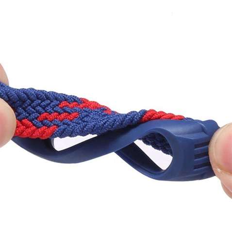Ремінець  BeCover Elastic Nylon Style для Xiaomi Mi Smart Band 5/Mi Smart Band 6 Size S Deep Blue (706