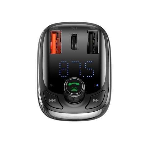 FM-трансміттер   Baseus T typed S-13 Bluetooth MP3 car charger Black