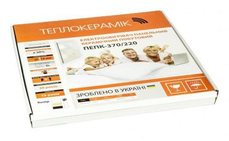 Обігрівач керамічний Теплокерамік ТСМ 600 (WHITE)