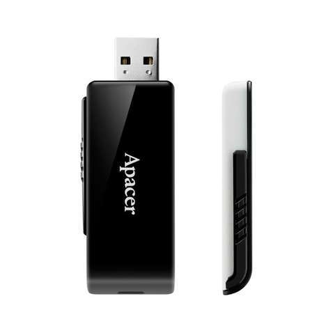 Флешка 16GB Apacer AH350 Black (AP16GAH350B-1)