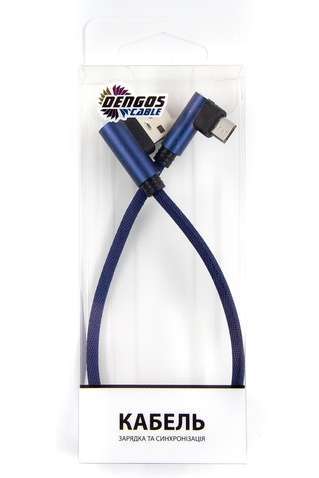 Кабель  Dengos USB-microUSB 0.25м Blue (NTK-M-UG-SHRT-SET-BLUE)