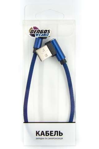 Кабель  Dengos USB-Lightning 0.25м Blue (NTK-L-UG-SHRT-SET-BLUE)