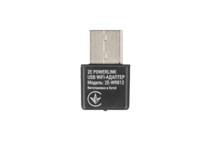 Безпровідний Wi-Fi адаптер   2E PowerLink WR812 (N300, USB 2.0) (2E-WR812)