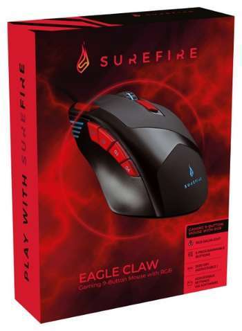 Мишка  SureFire Eagle Claw Black USB (48817)