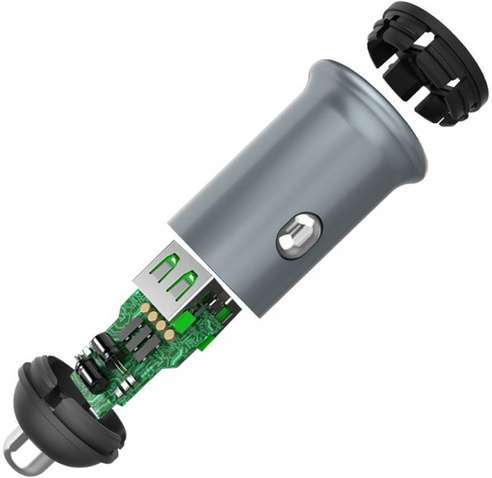 Автомобільний зарядний пристрій Colorway 2USB Quick Charge 3.0 (36W) Gray (CW-CHA036Q-GR)