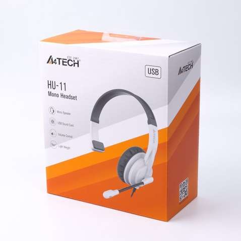 Навушники  A4-Tech HU-11 Black/White
